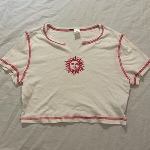 H&M baby tee cropped top